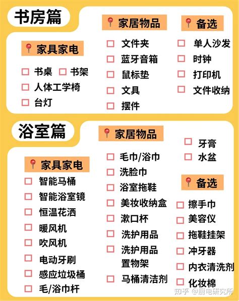 新家入住|整理了一份保姆级「搬家入住清单」，看完这篇，直接实现拎“人”。